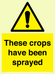 These crops have been sprayed